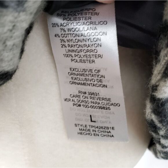 NEW JOLT leopard gray and black big cat zip collared moto vest L‎ - Picture 6 of 6